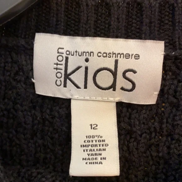kids cotton autumn cashmere sweater - Picture 2 of 2